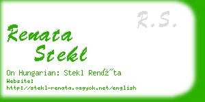 renata stekl business card